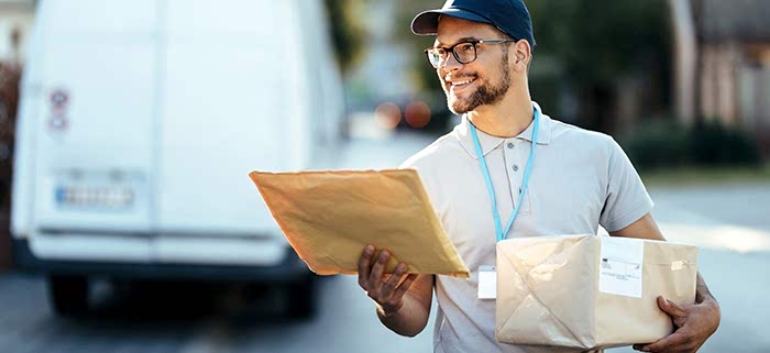 Man Delivering Packages