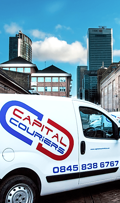 our same day courier servicing van in UK